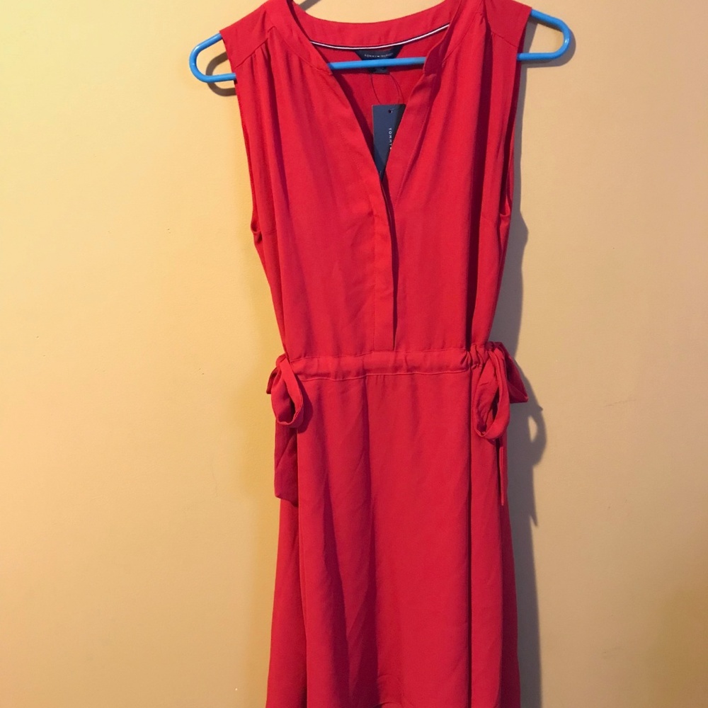 Red Sleeveless Dress - NEVER WORN!